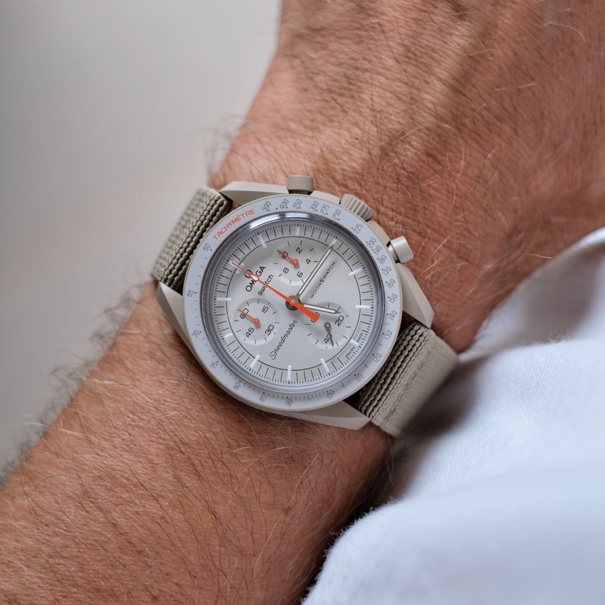 HorloFLEX Elastic Strap 20mm (Twill Khaki)