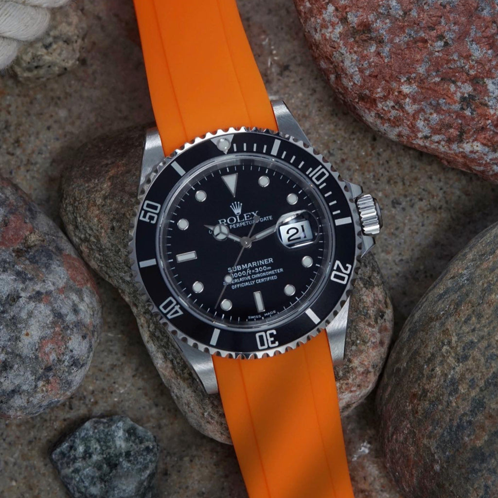 Integrated Rubber Strap 20mm (Flame Orange)