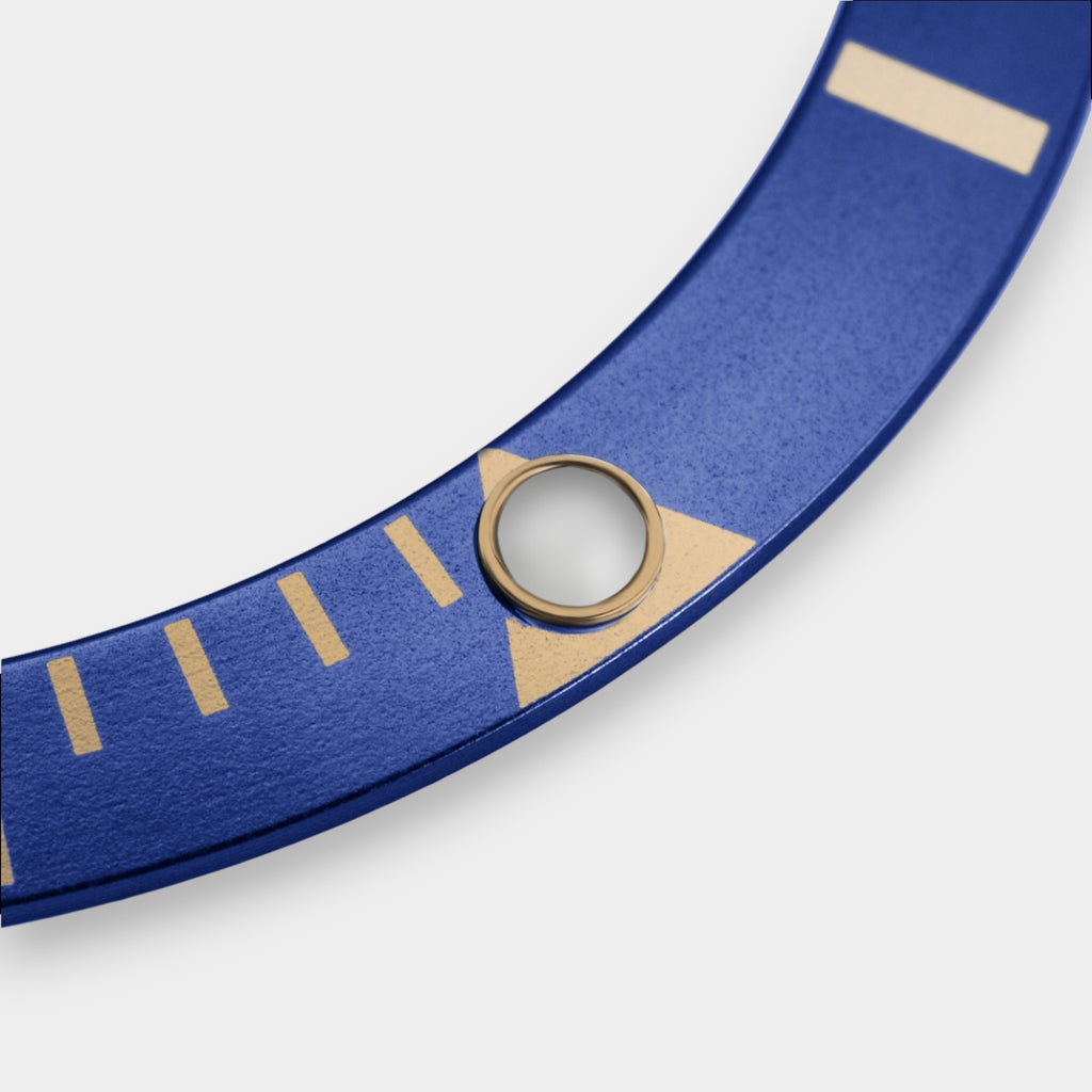 Aluminum Bezel Insert for Rolex Submariner 16613LB (Blue/Gold)