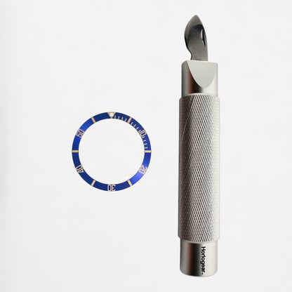 (Azul/Dorado) Inserto de bisel de aluminio para Rolex Submariner 16613