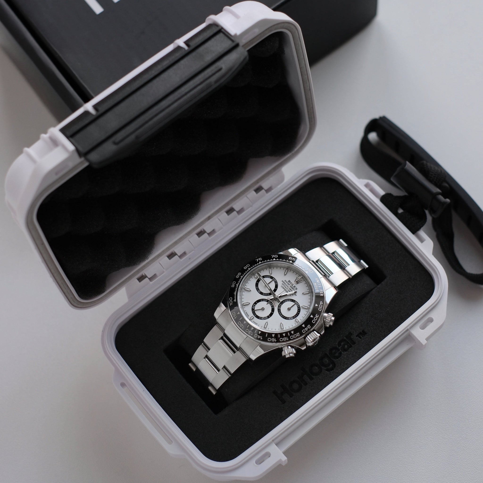 Single Watch Travel Case (White)