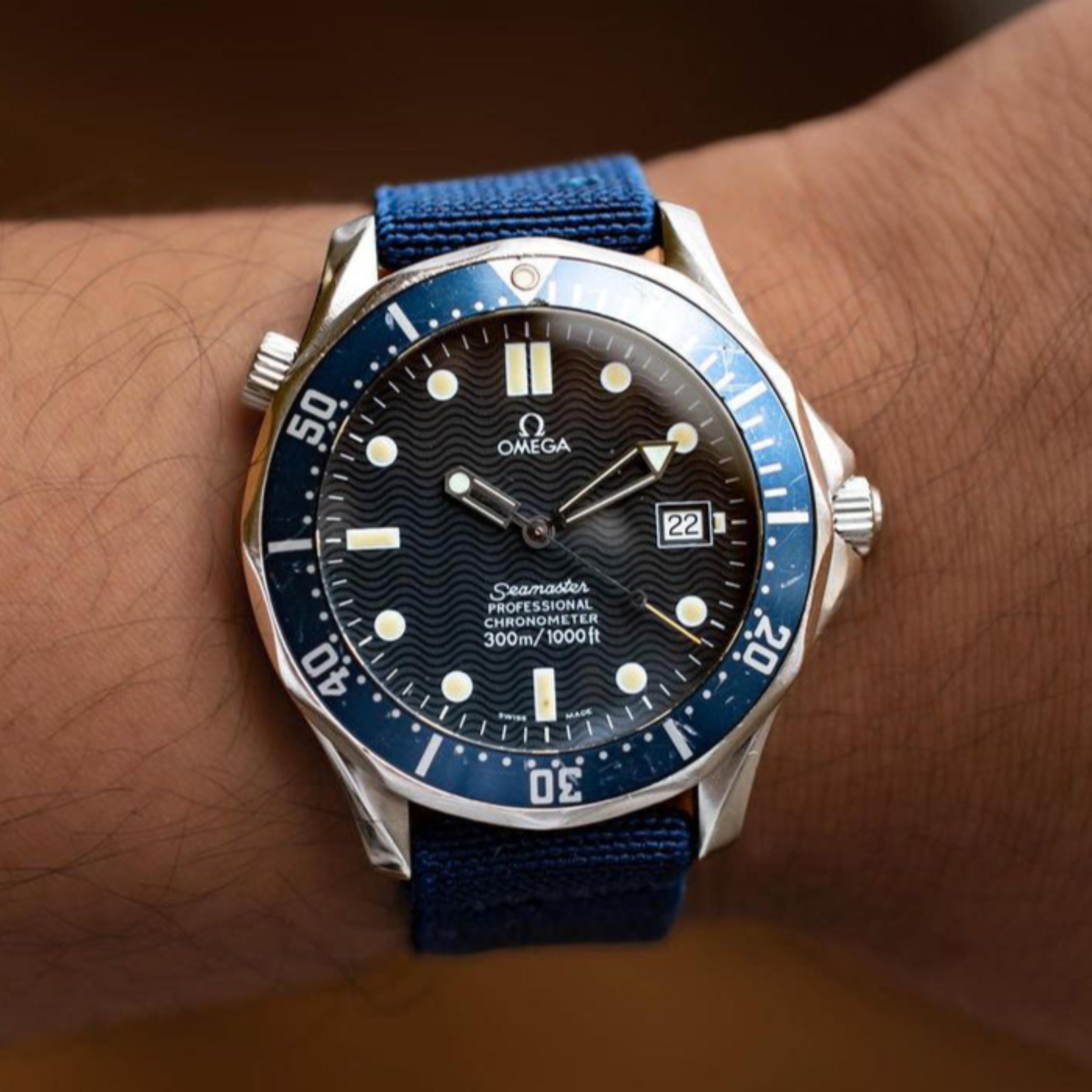 HorloFLEX Elastic Strap 20mm (True Navy)