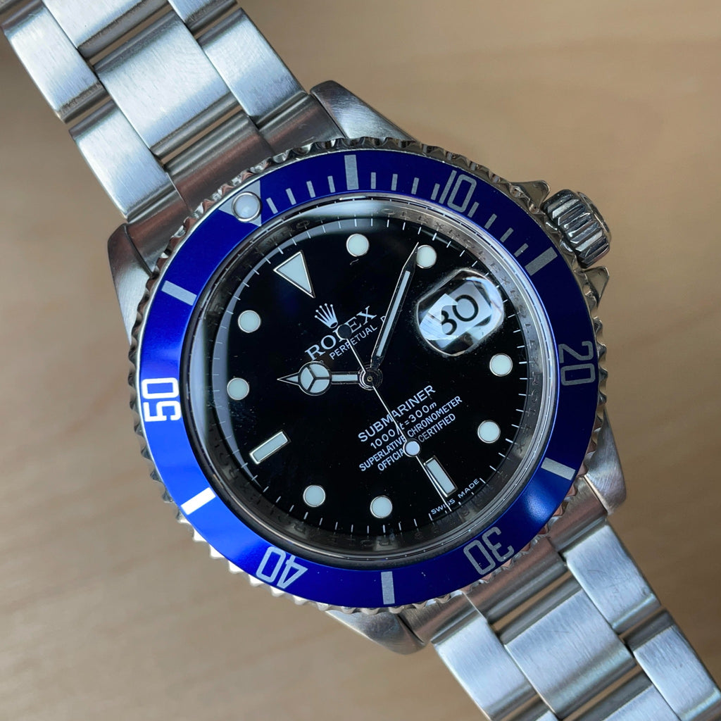 Aluminum Bezel Insert for Rolex Submariner 16610 (Blue)