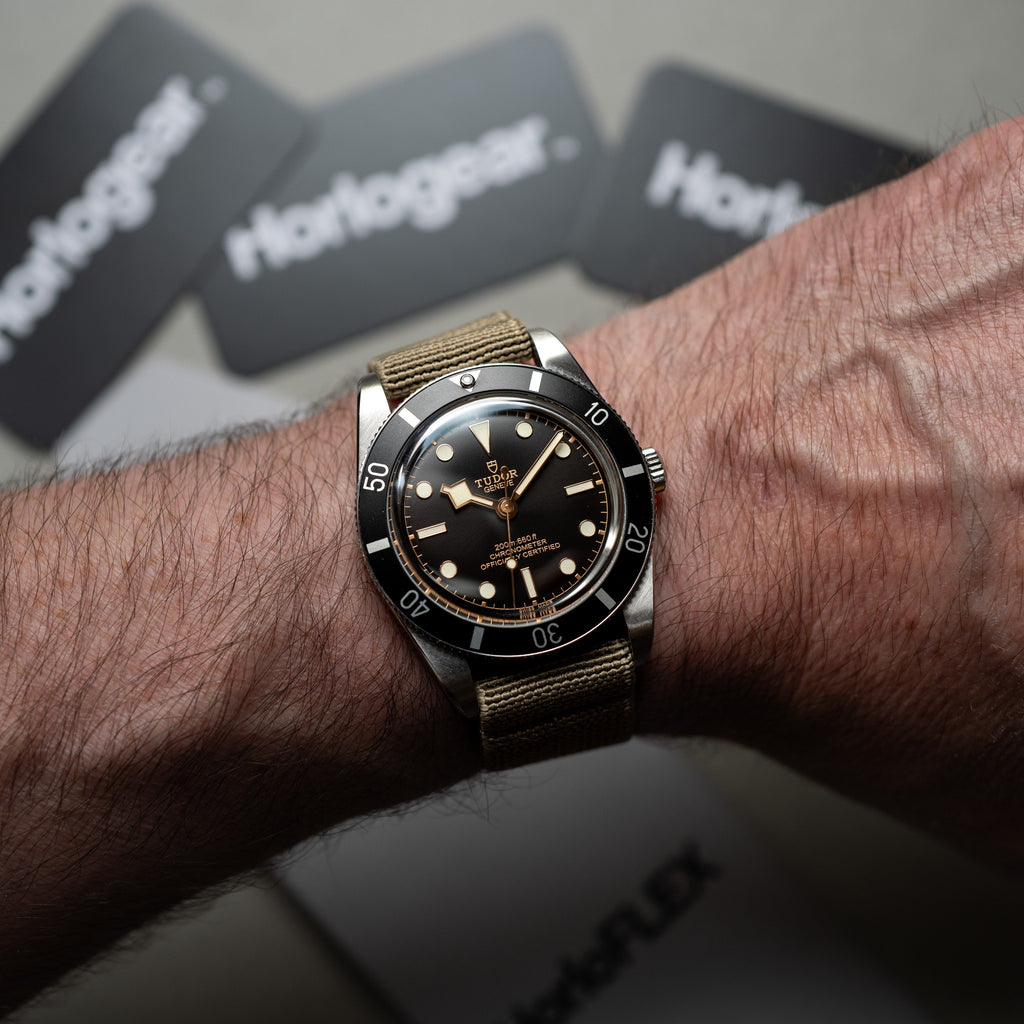 HorloFLEX Elastic Strap 20mm (Twill Khaki)