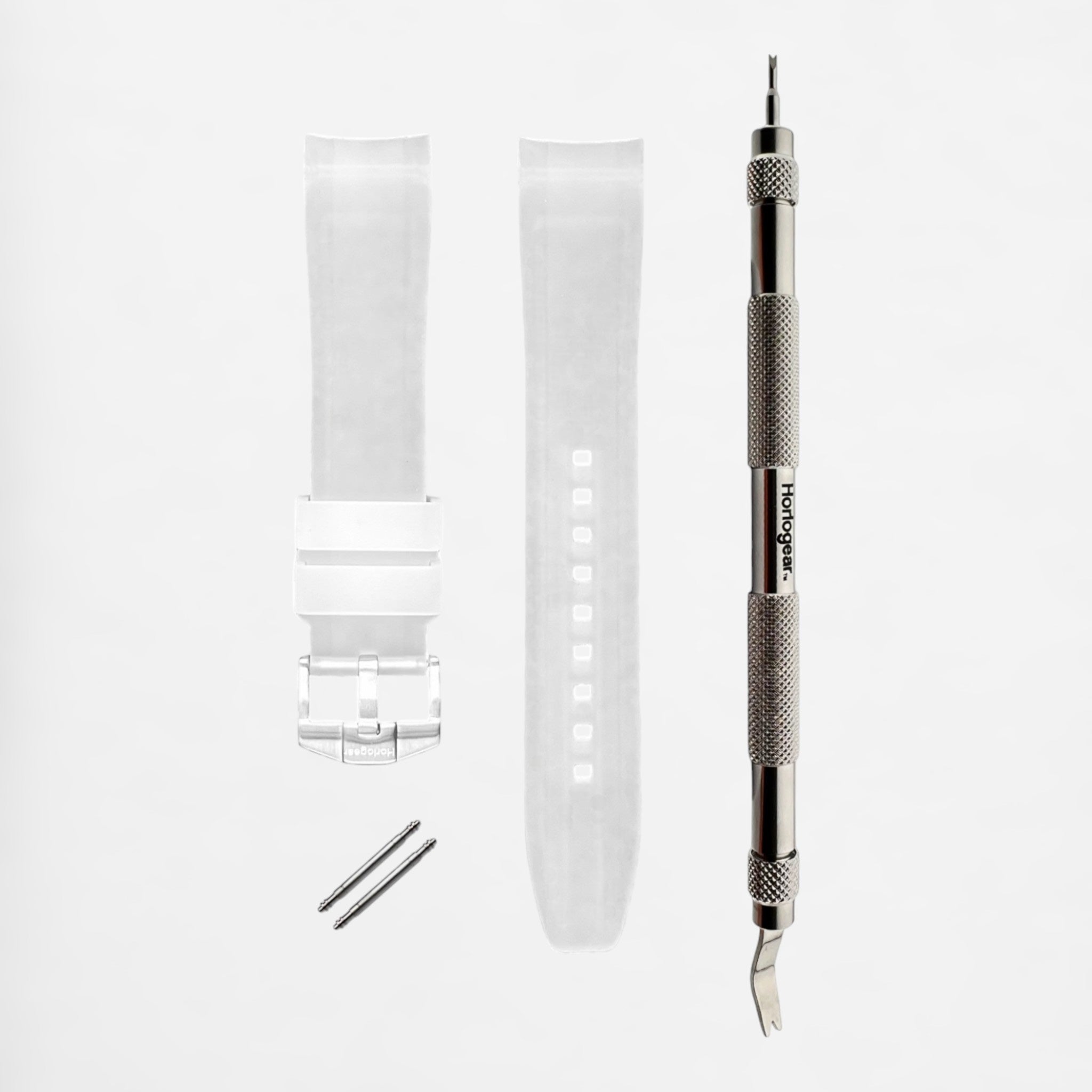 Integrated Rubber Strap 20mm (Arctic Frost)