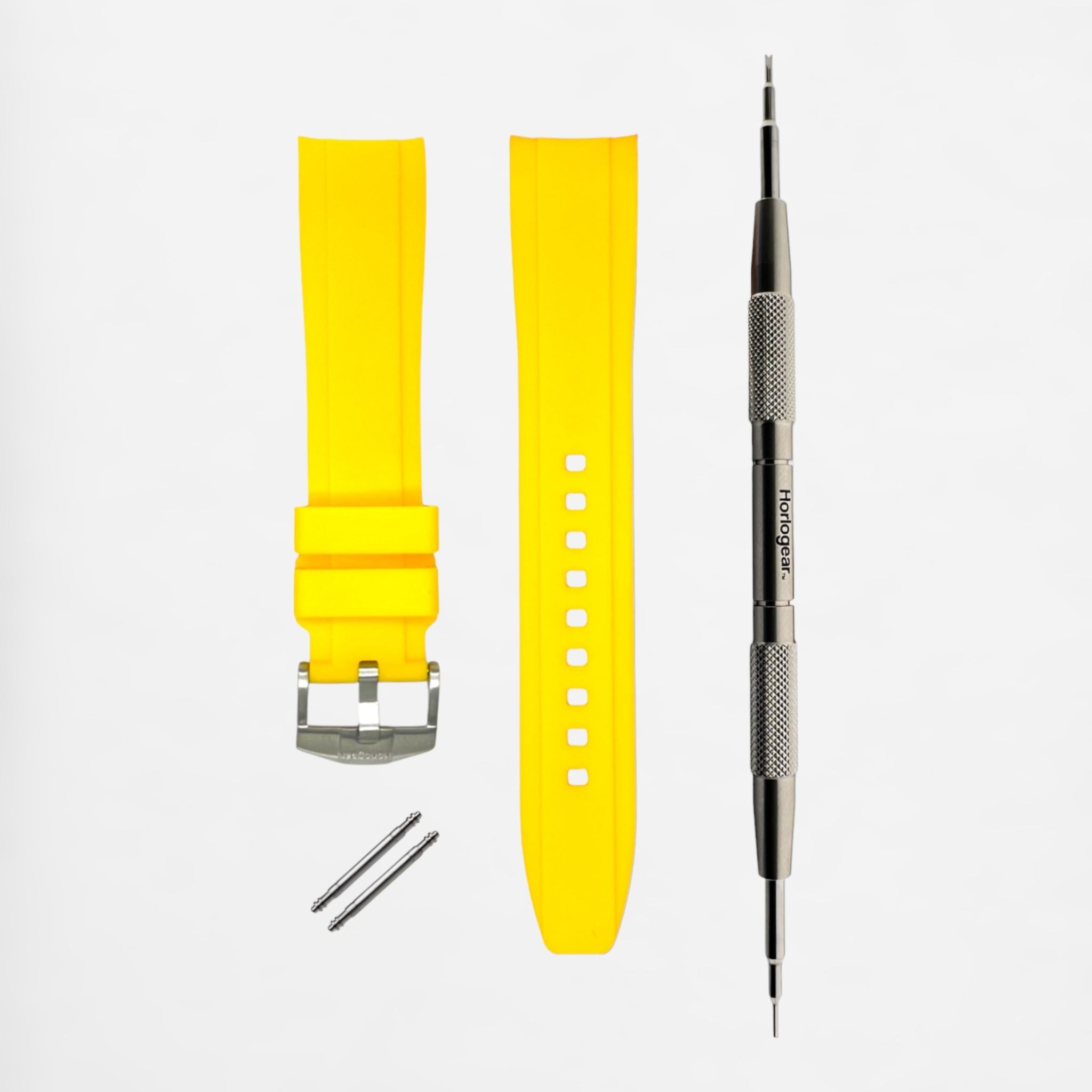 Integrated Rubber Strap 20mm (Blazing Yellow)