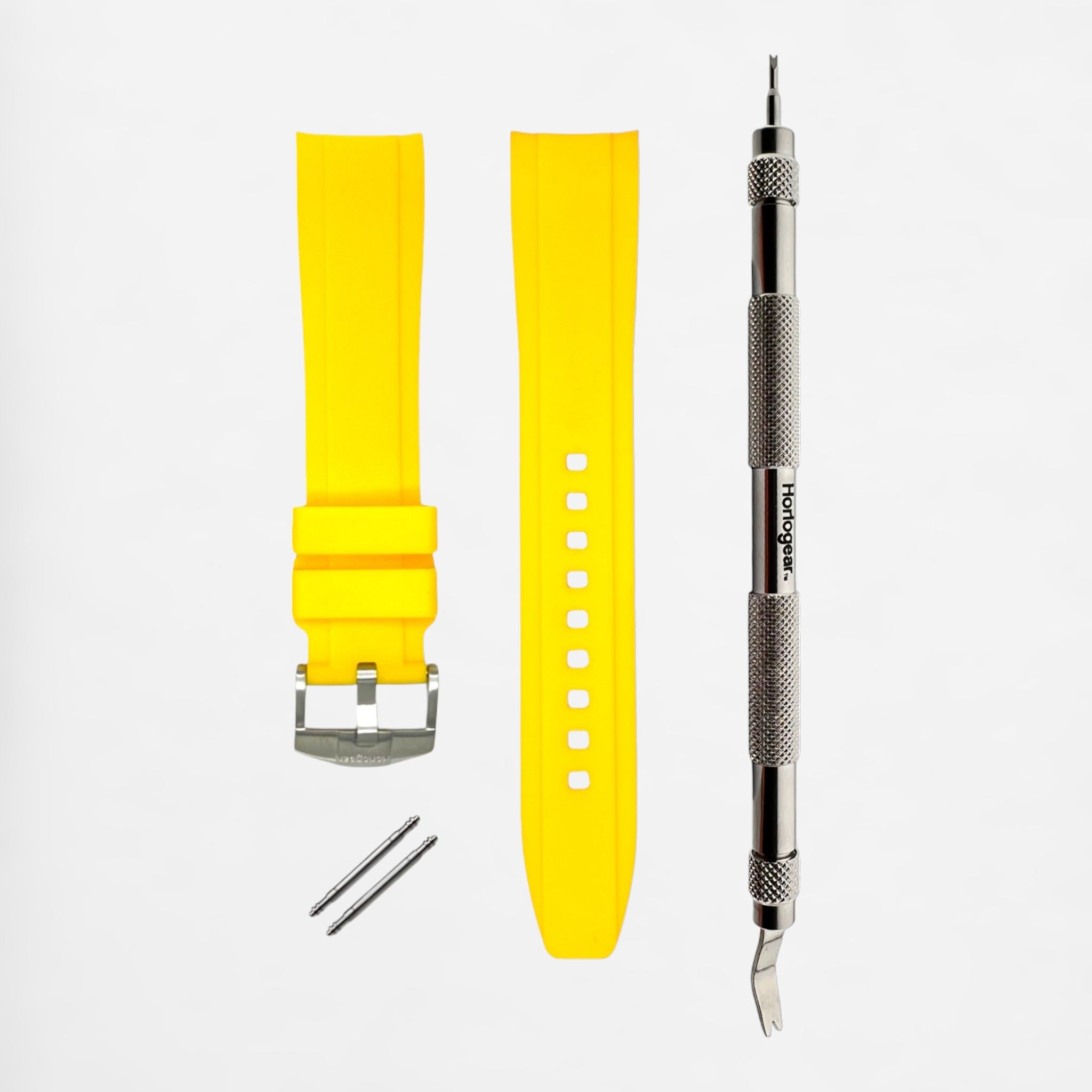 Integrated Rubber Strap 20mm (Blazing Yellow)