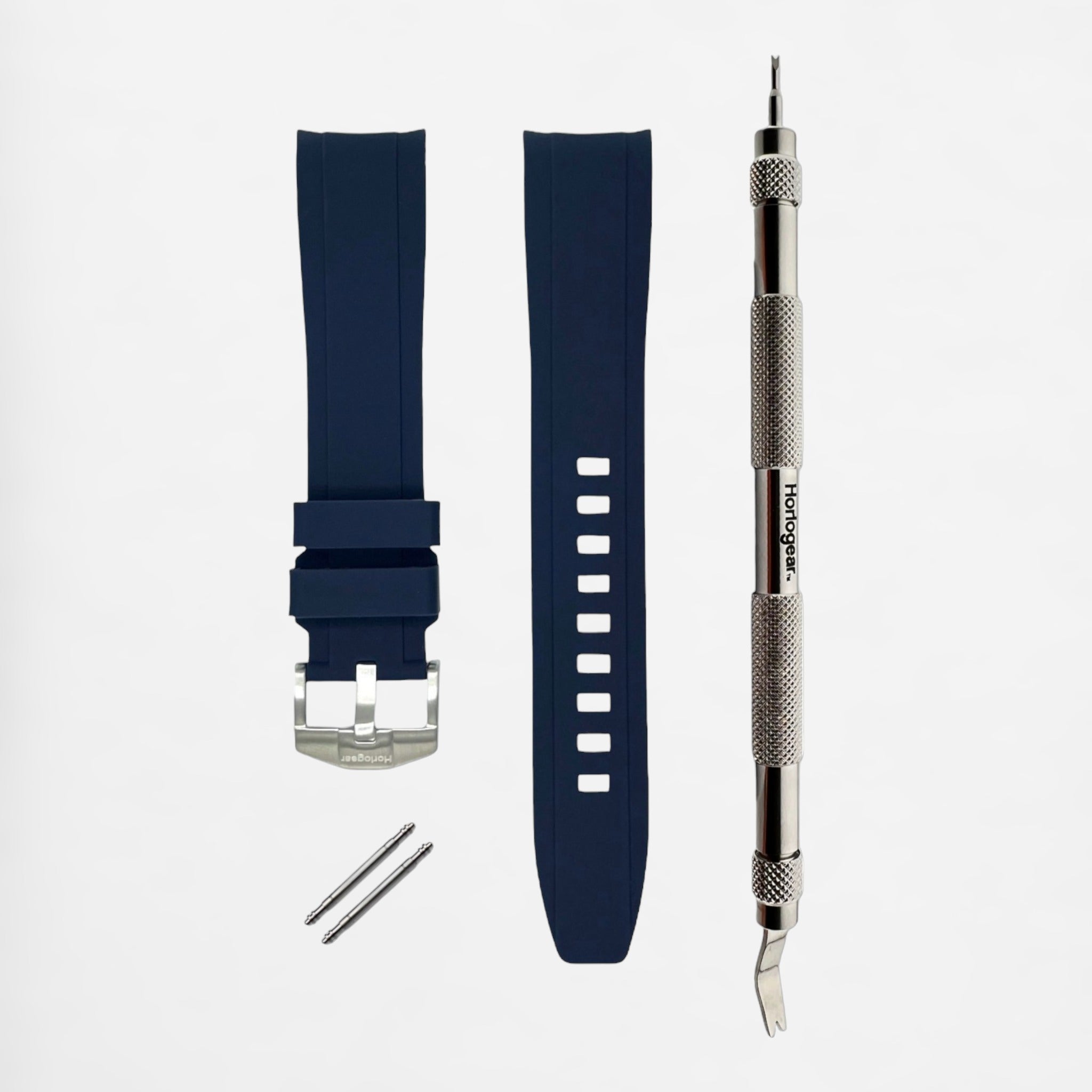 Integrated Rubber Strap 20mm (Classic Navy)