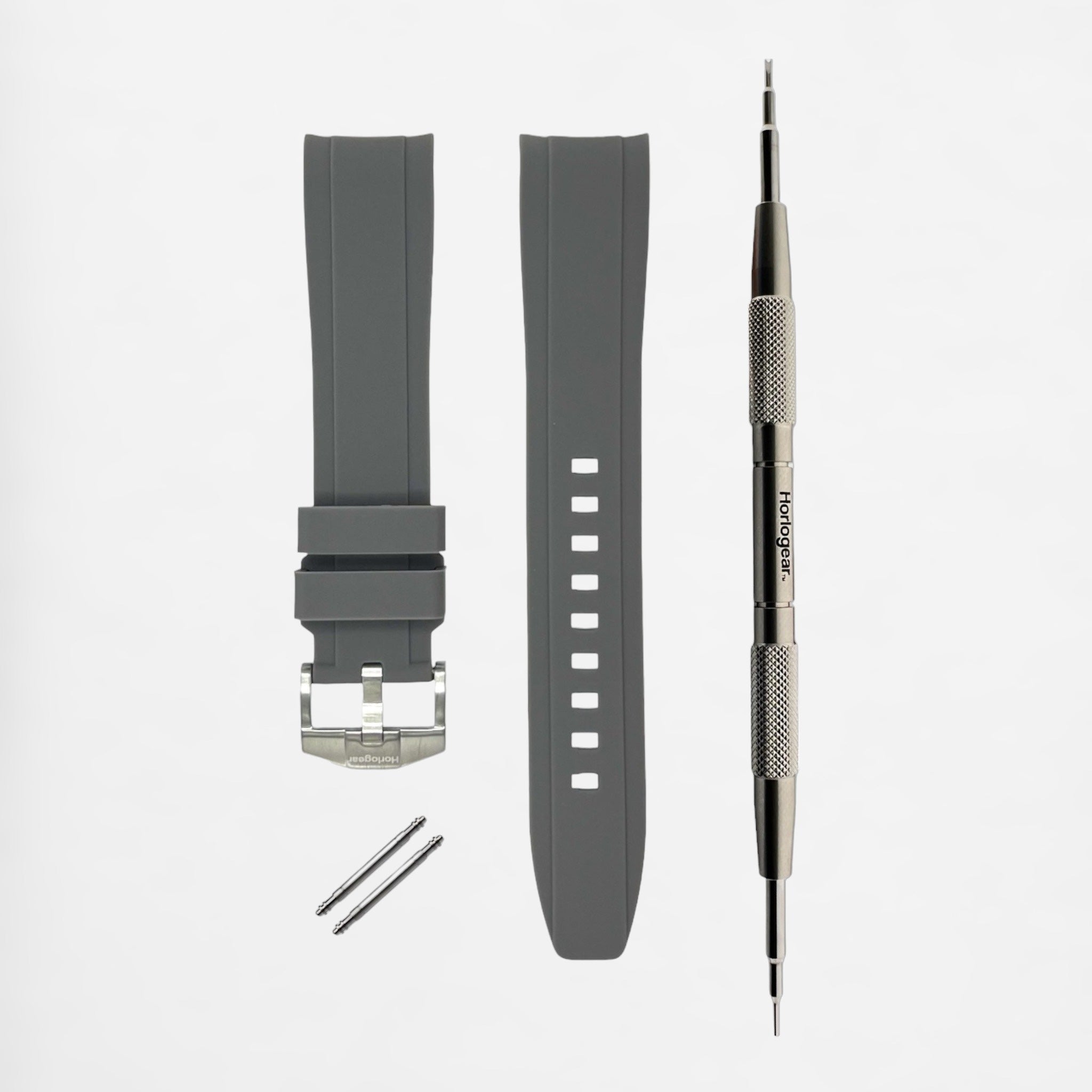 Integrated Rubber Strap 20mm (Flint Gray)