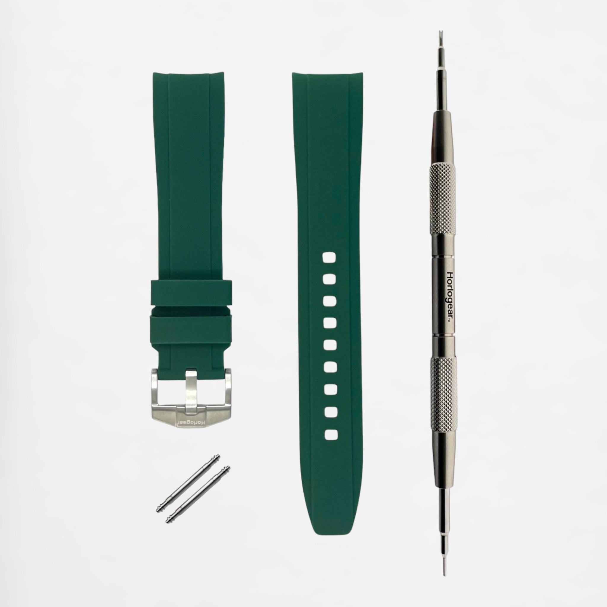 Integrated Rubber Strap 20mm (Amazon Green)