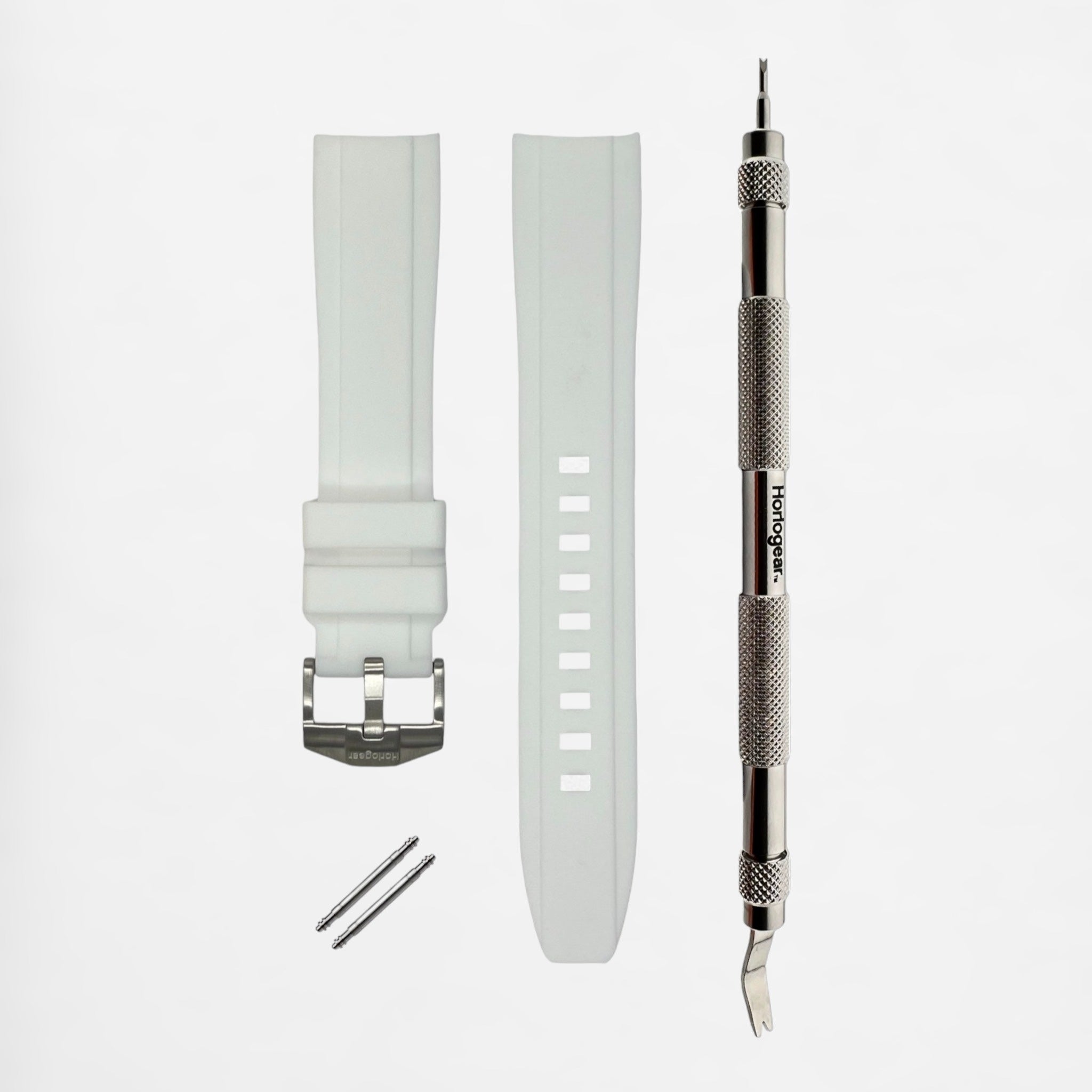 Integrated Rubber Strap 20mm (Lucent White)