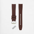 Integrated Rubber Strap 20mm (Mocha Brown)