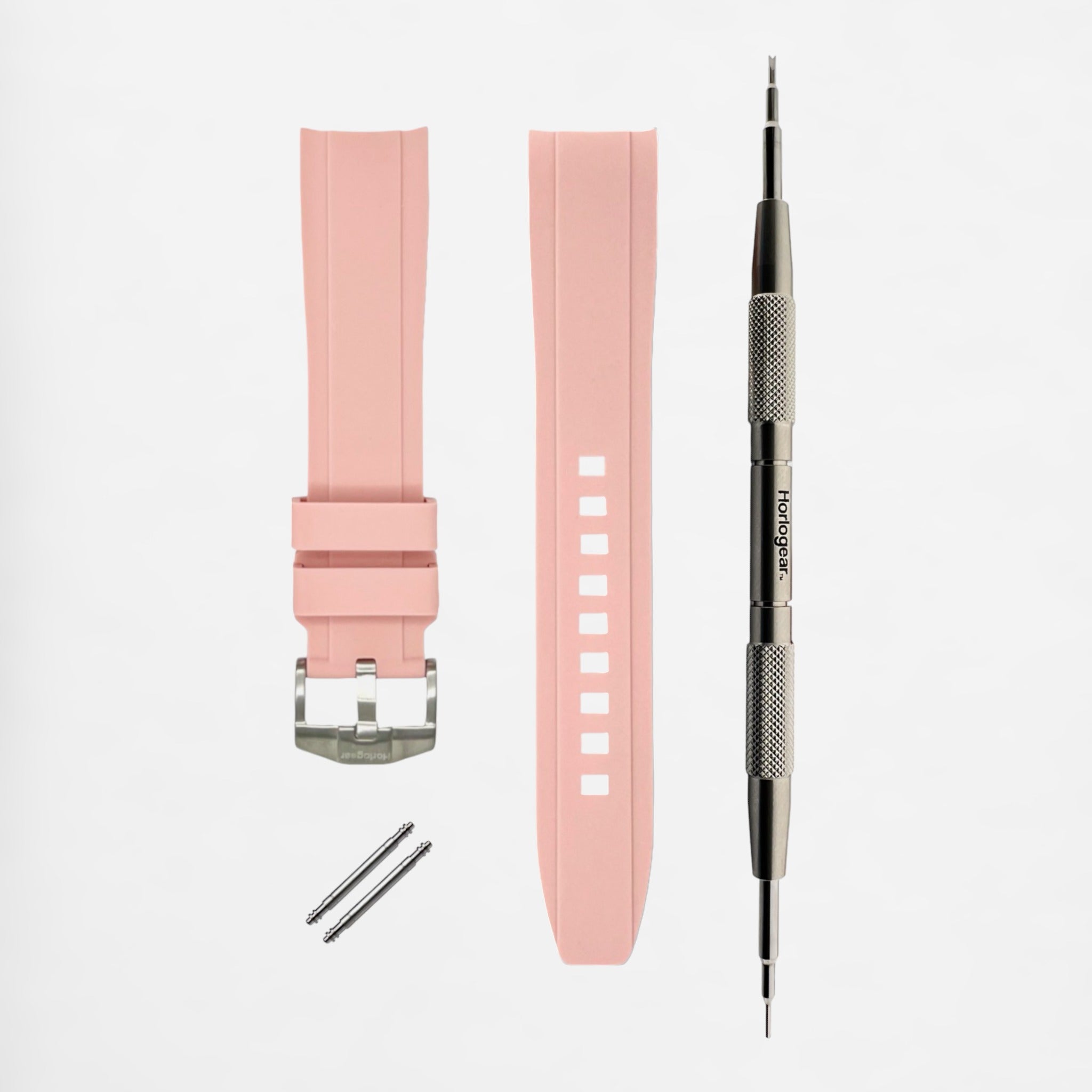 Integrated Rubber Strap 20mm (Powder Pink)