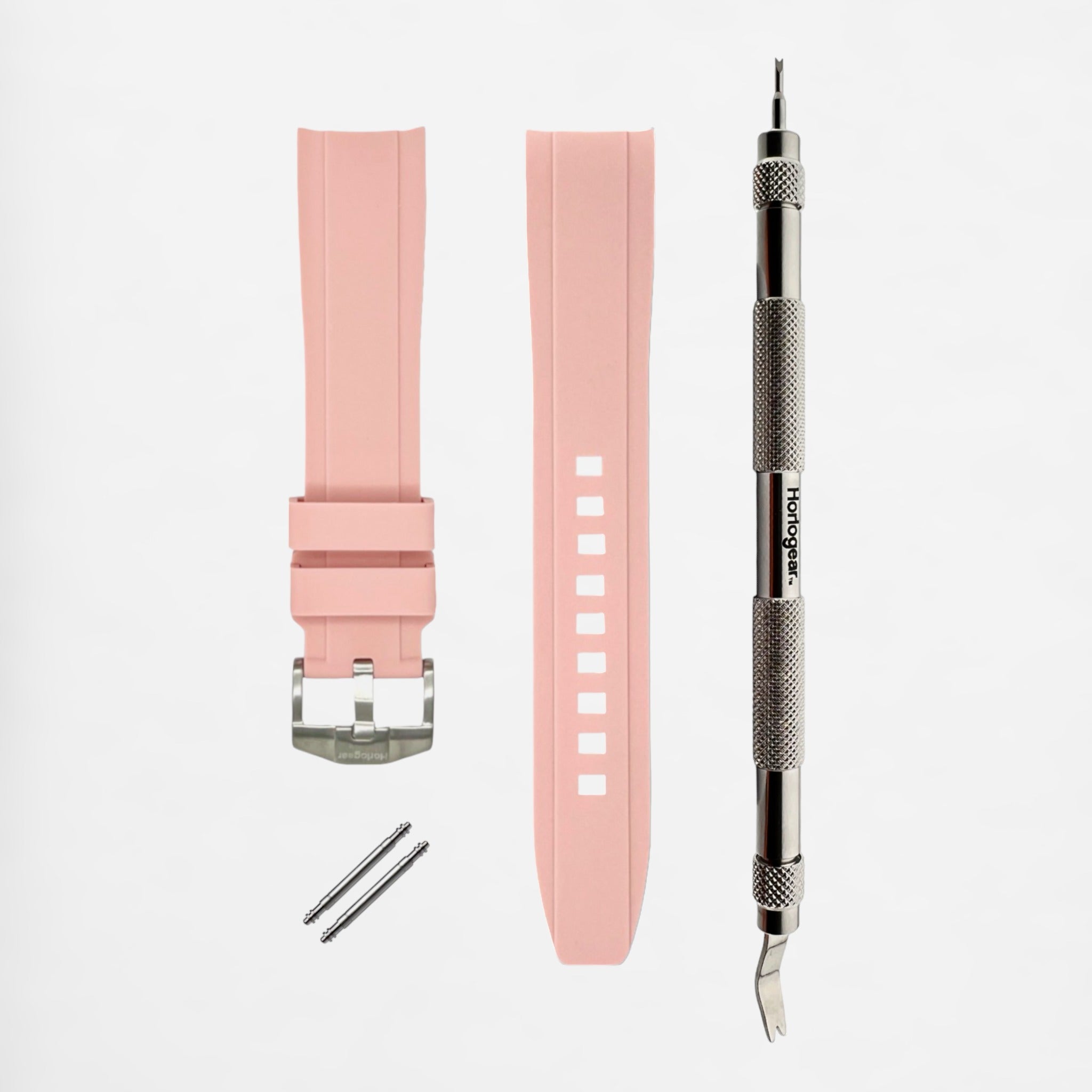 Integrated Rubber Strap 20mm (Powder Pink)