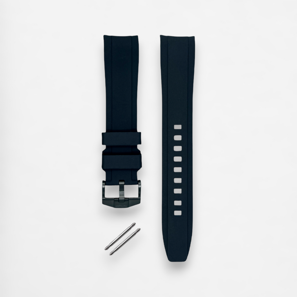 Integrated Rubber Strap 20mm (Rich Black)