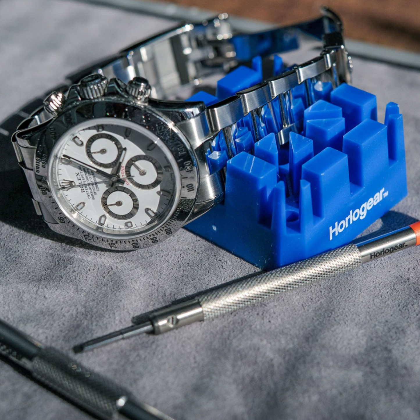 Uhrenarmband-/Armbandhalterblock für Verbindungseinstellungen