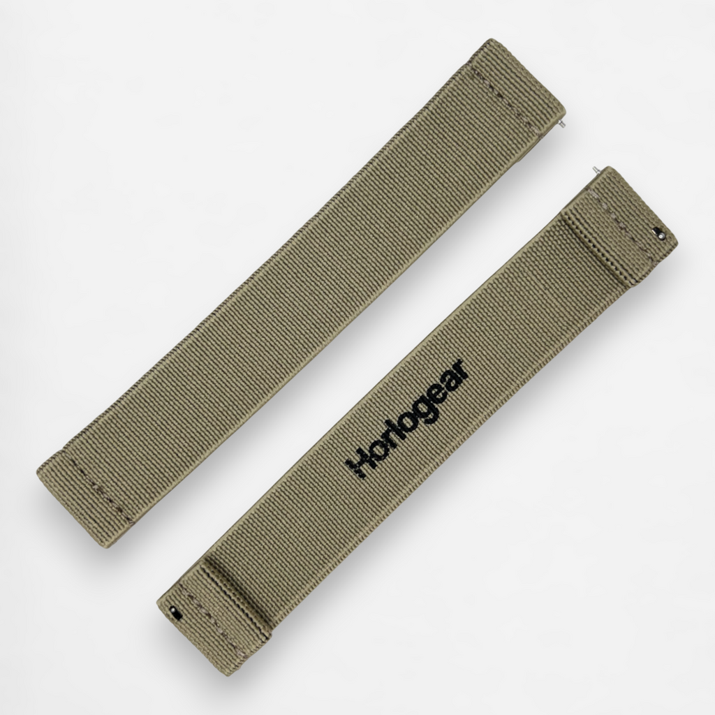 HorloFLEX Elastic Strap 20mm (Twill Khaki)