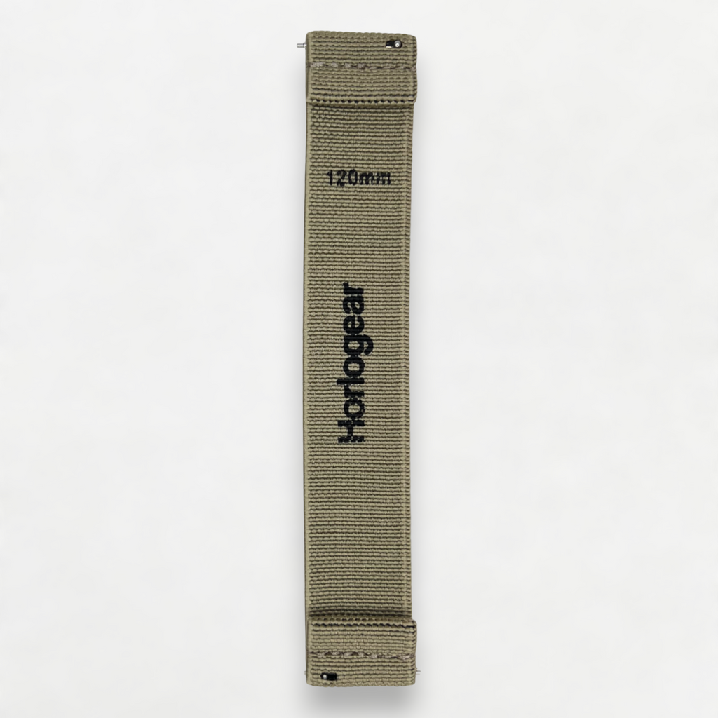 HorloFLEX Elastic Strap 20mm (Twill Khaki)