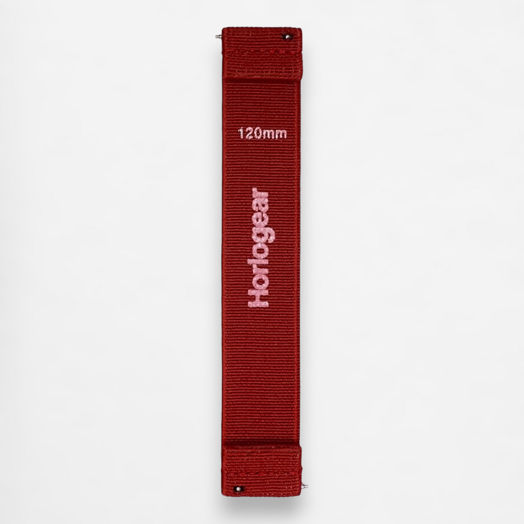 HorloFLEX Elastic Strap 20mm (Lava Red)