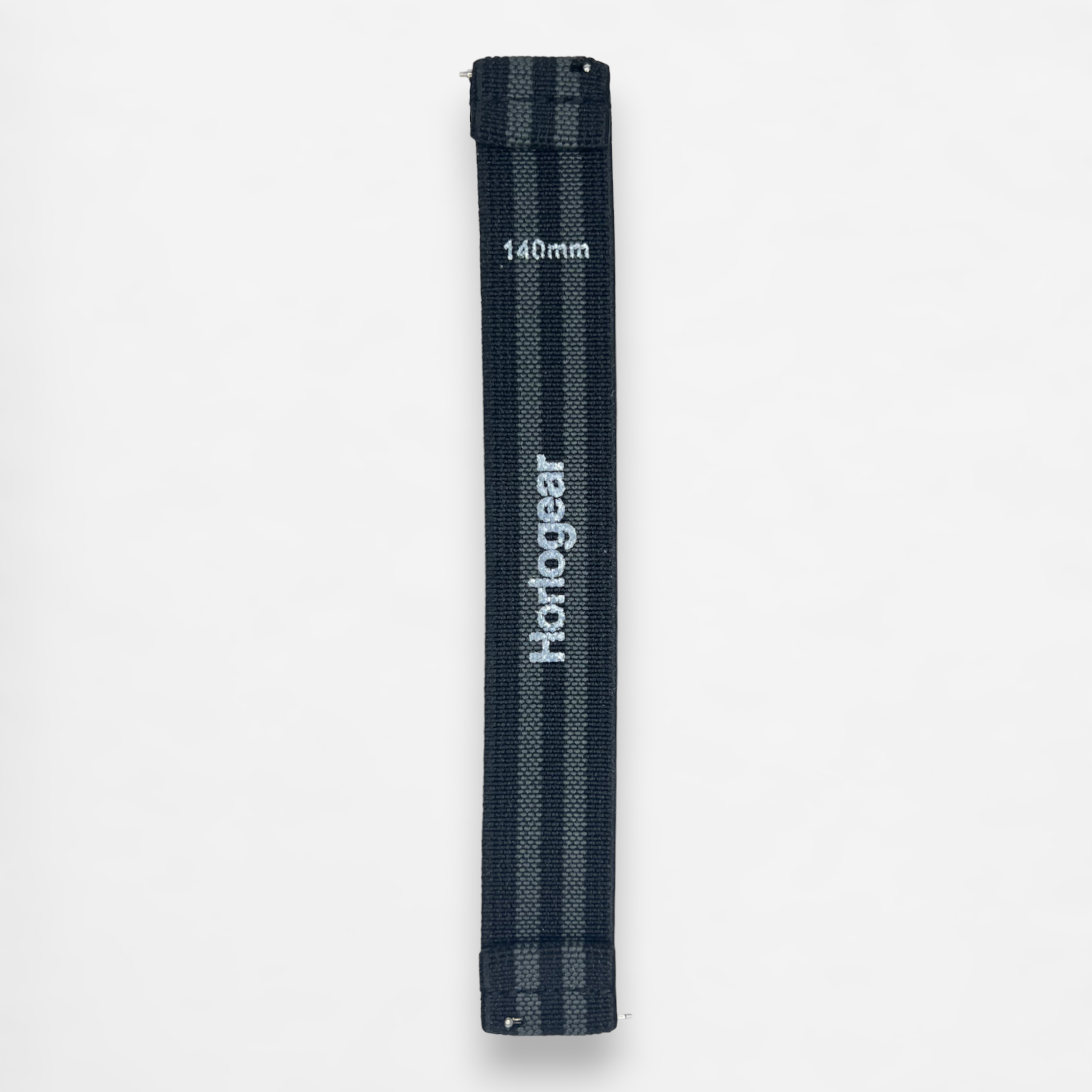 HorloFLEX Elastic Strap 20mm (Obsidian Black / Gray)