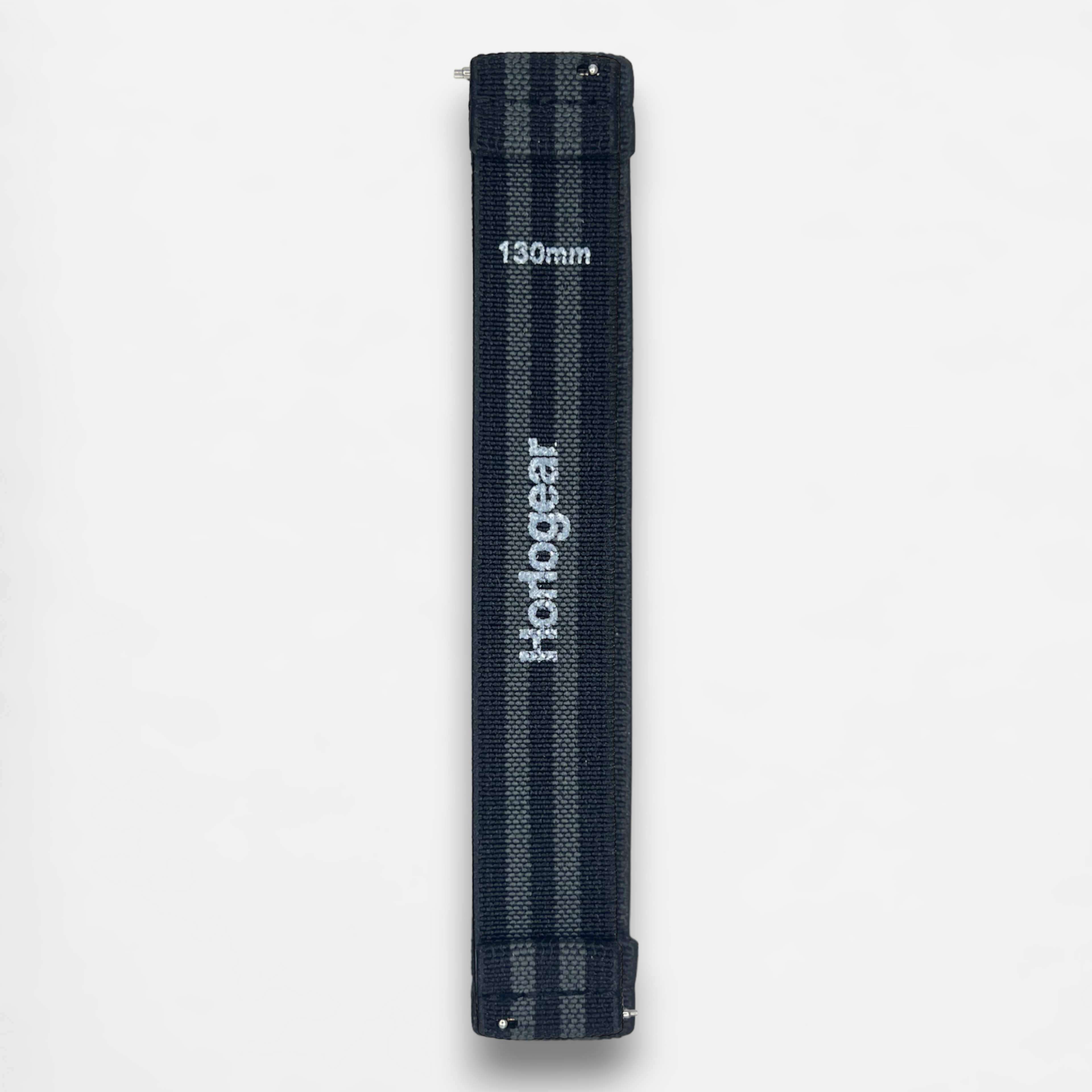 HorloFLEX Elastic Strap 20mm (Obsidian Black / Gray)