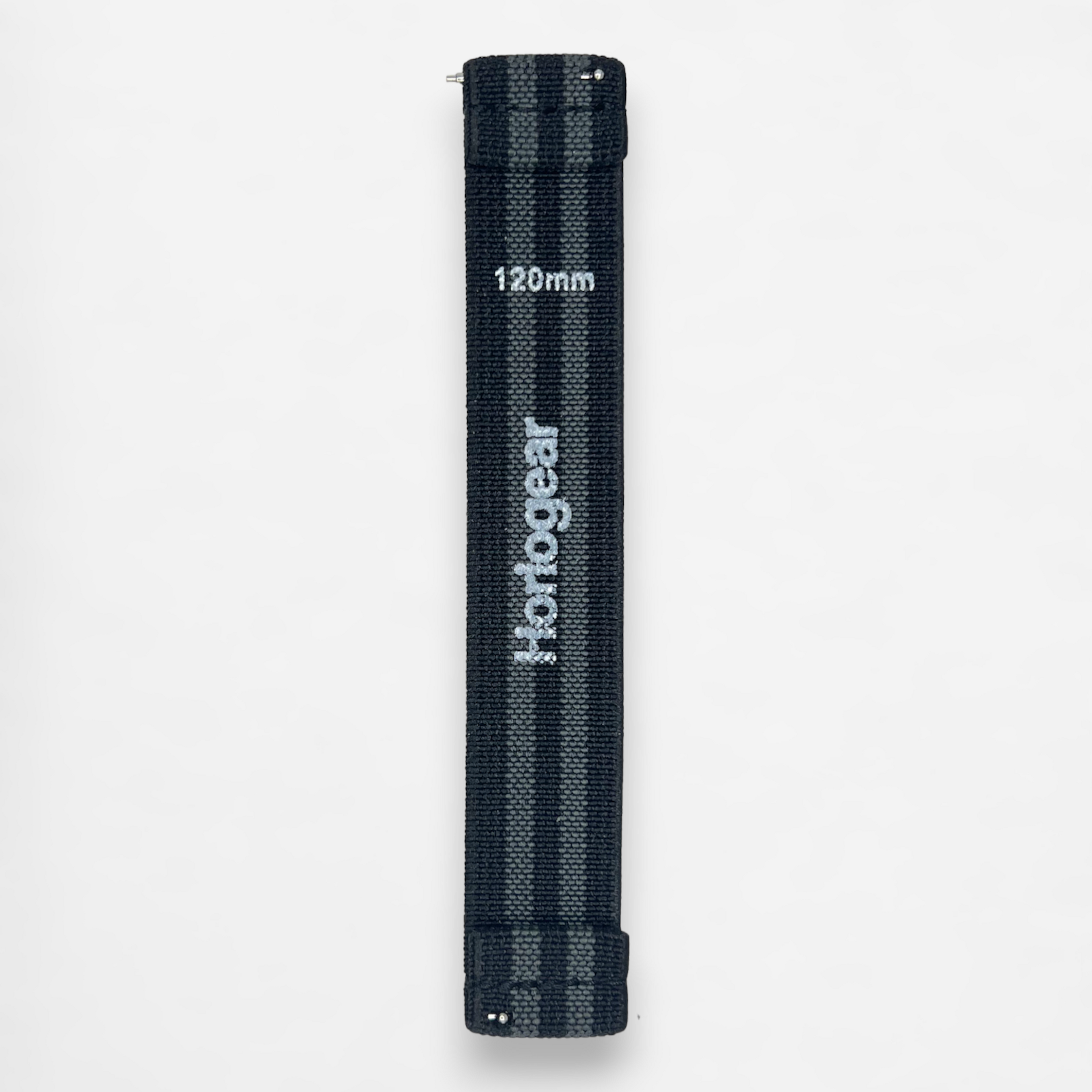 HorloFLEX Elastic Strap 20mm (Obsidian Black / Gray)